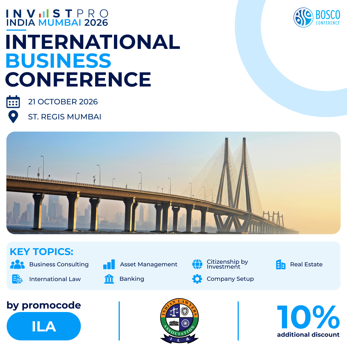 Indian Lawyers Association (ILA) Partners with Bosco Conference