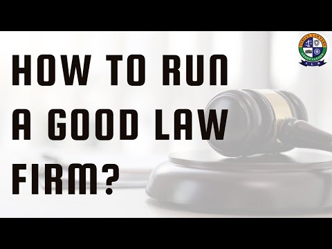 ILA Webinar on How to run a good law firm