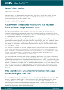 women’s-sport-spotlight- CMS Law Now- Weekly Digest- 14-Nov-25